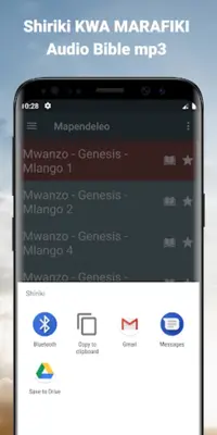 Audio Bible Swahili offline android App screenshot 0