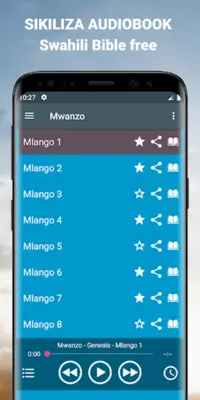 Audio Bible Swahili offline android App screenshot 4